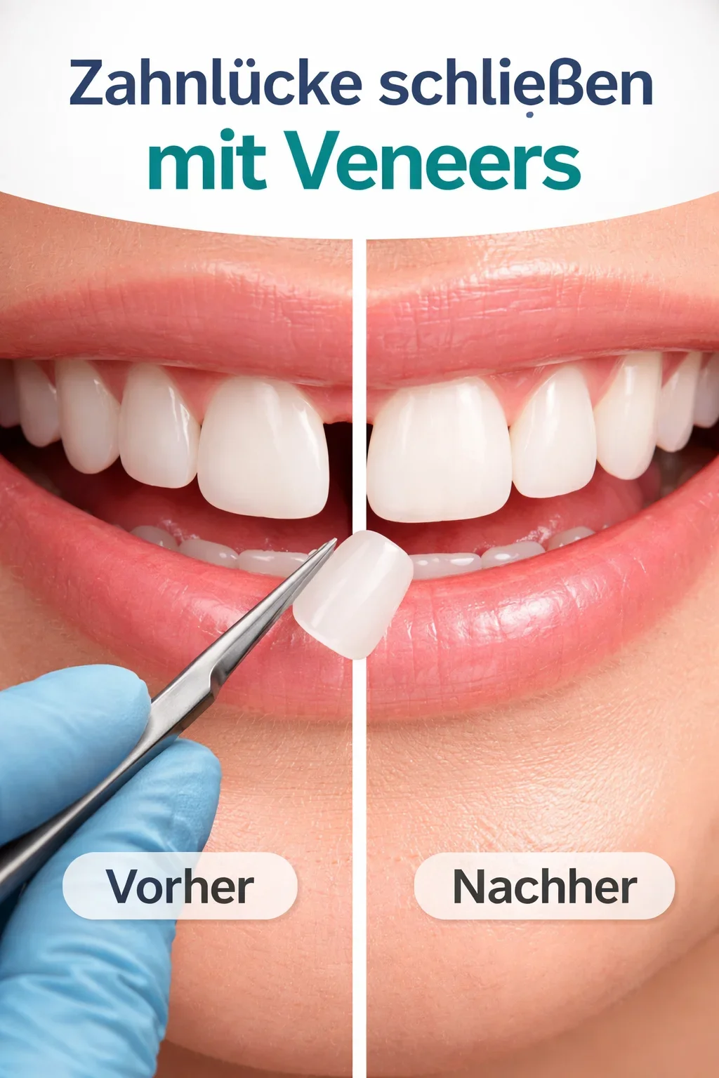 zahnlücke schließen mit veneers