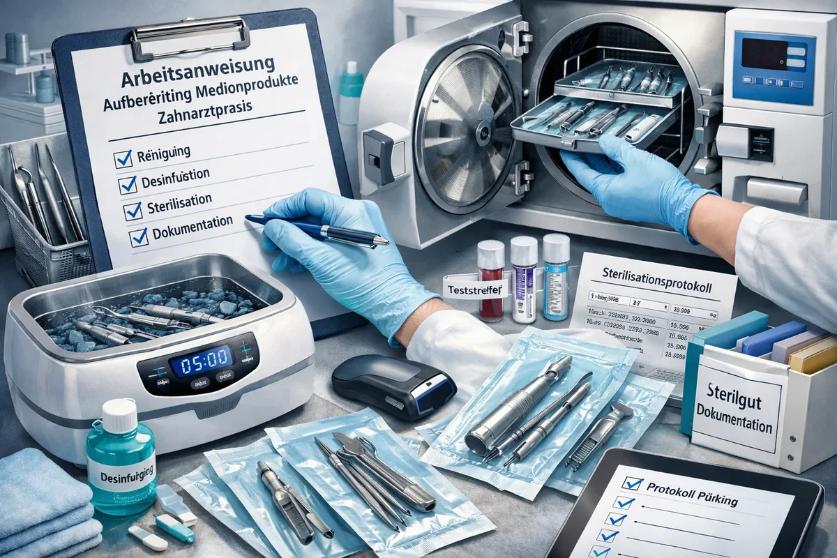 arbeitsanweisung aufbereitung medizinprodukte zahnarztpraxis – Leitfaden für sichere Praxisabläufe 5 arbeitsanweisung aufbereitung medizinprodukte zahnarztpraxis