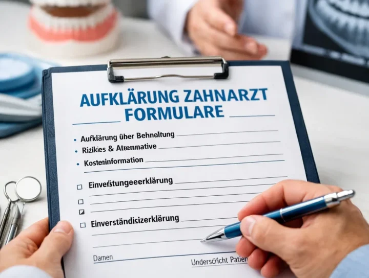 aufklärung zahnarzt formulare