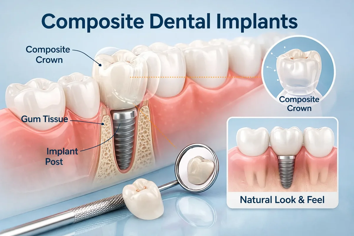 Composite Dental Implants: Benefits, Procedure & Long-Term Results 5 composite dental implants