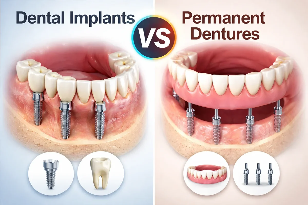 Dental Implants vs Permanent Dentures: Which Is Right for You? 5 dental implants vs permanent dentures
