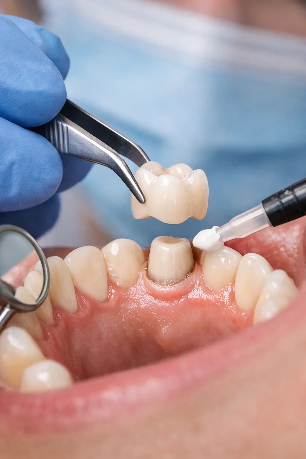 Placing a Crown: Complete Guide to the Dental Crown Procedure 5 placing a crown
