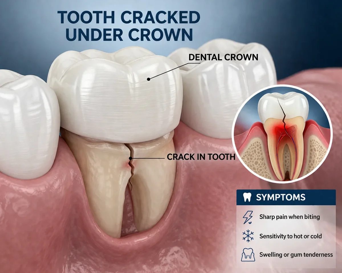 Tooth Cracked Under Crown: Causes, Signs, and Solutions 5 tooth cracked under crown