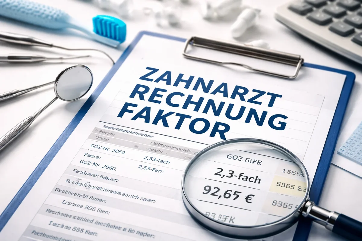 Zahnarzt Rechnung Faktor einfach erklärt 5 zahnarzt rechnung faktor