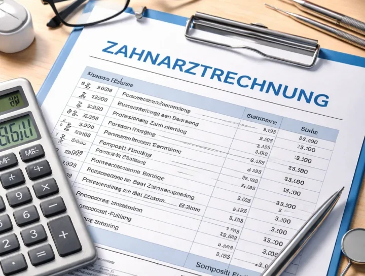 zahnarztrechnung beispiel