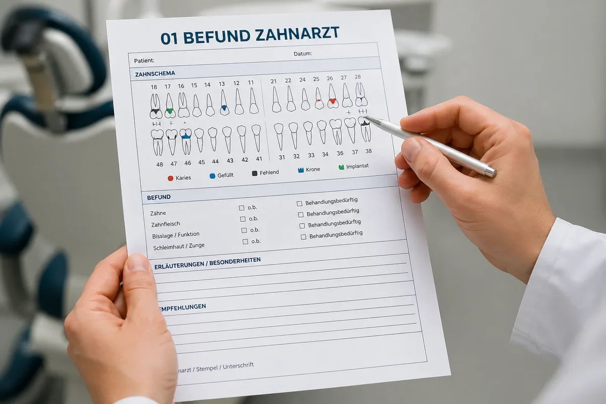 01 Befund Zahnarzt: Bedeutung und Erklärung 5 01 befund zahnarzt