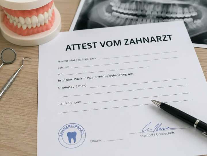 attest vom zahnarzt