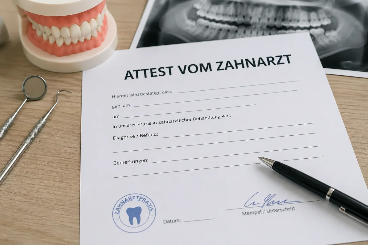 attest vom zahnarzt: Bedeutung, Ablauf und wichtige Infos 5 attest vom zahnarzt