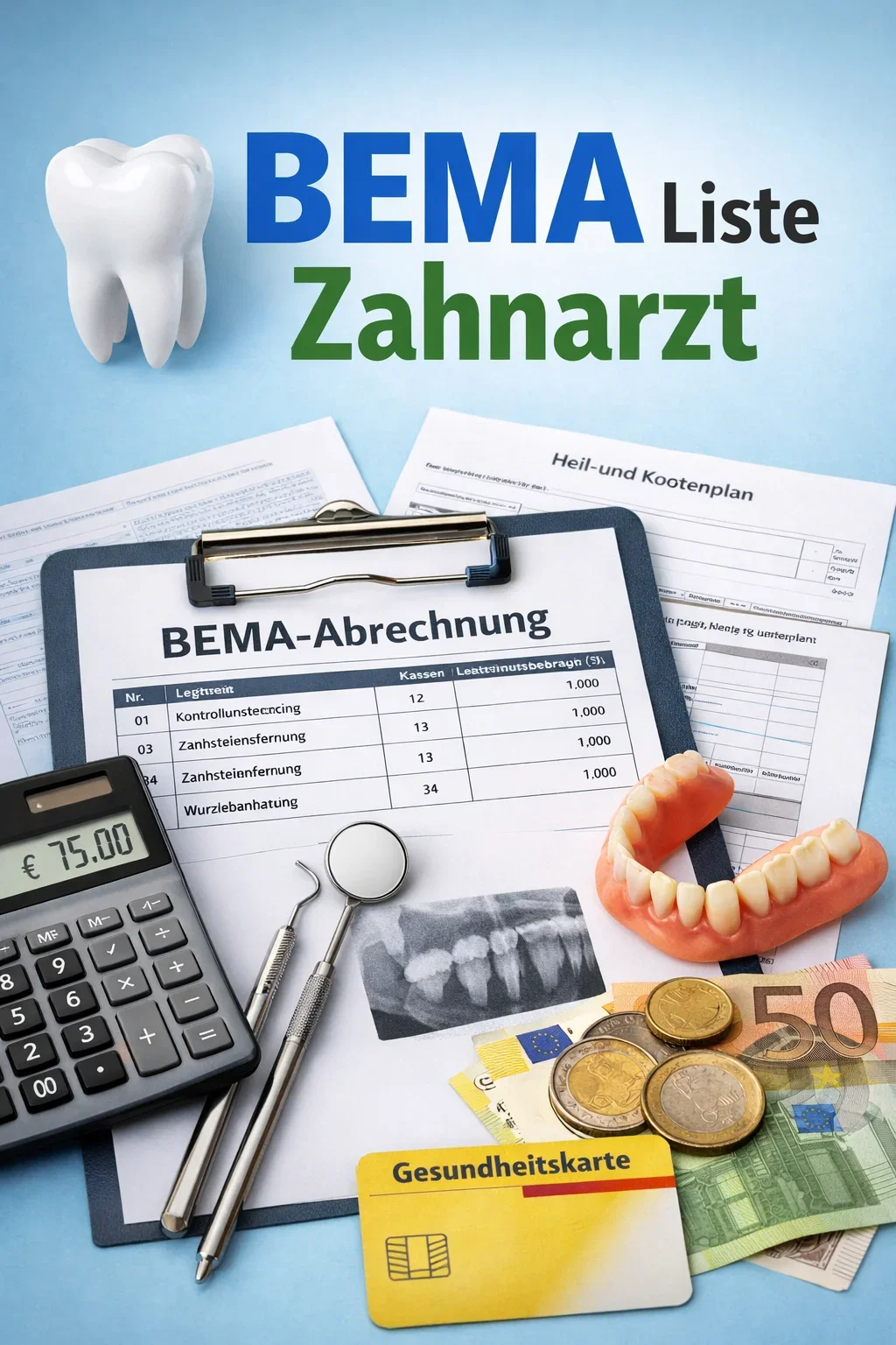 BEMA Liste Zahnarzt einfach erklärt 5 bema liste zahnarzt