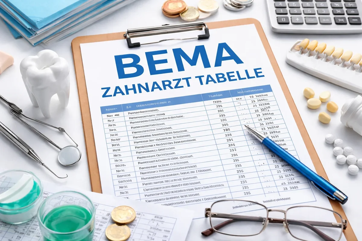 BEMA Zahnarzt Tabelle einfach erklärt 5 bema zahnarzt tabelle