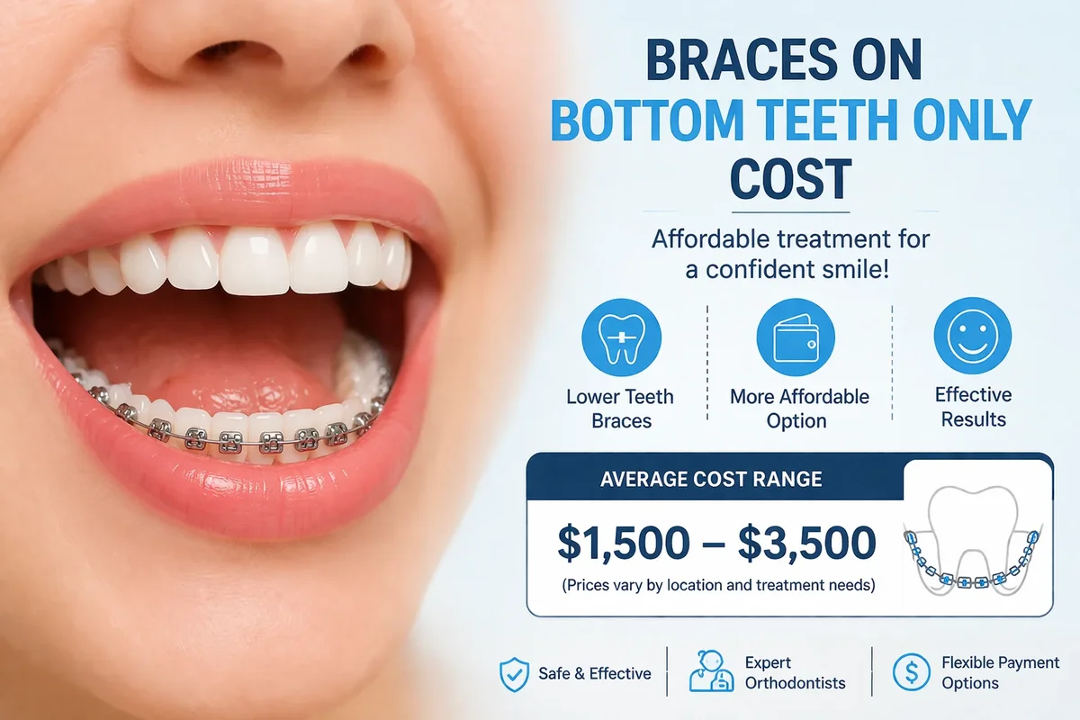 Braces on Bottom Teeth Only Cost: Full 2026 Guide 5 braces on bottom teeth only cost