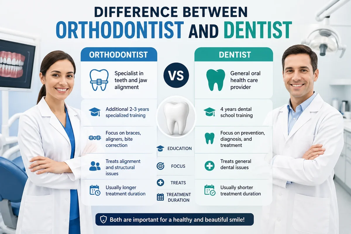 Difference Between Orthodontist and Dentist 4 difference between orthodontist and dentist