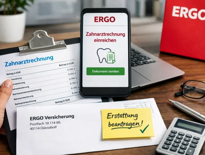 ergo zahnarztrechnung einreichen