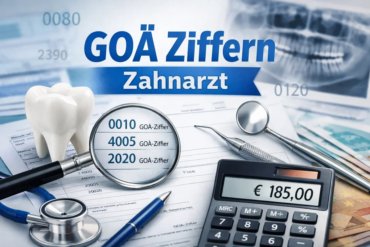 GOÄ Ziffern Zahnarzt verständlich erklärt 5 goä ziffern zahnarzt