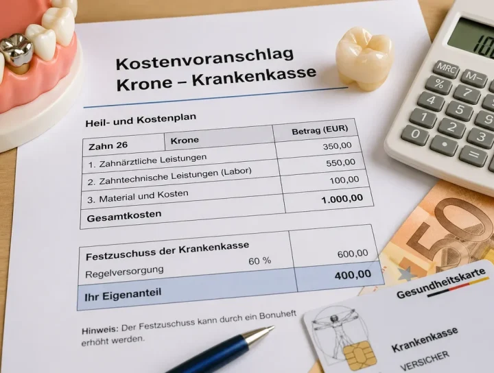 kostenvoranschlag krone krankenkasse