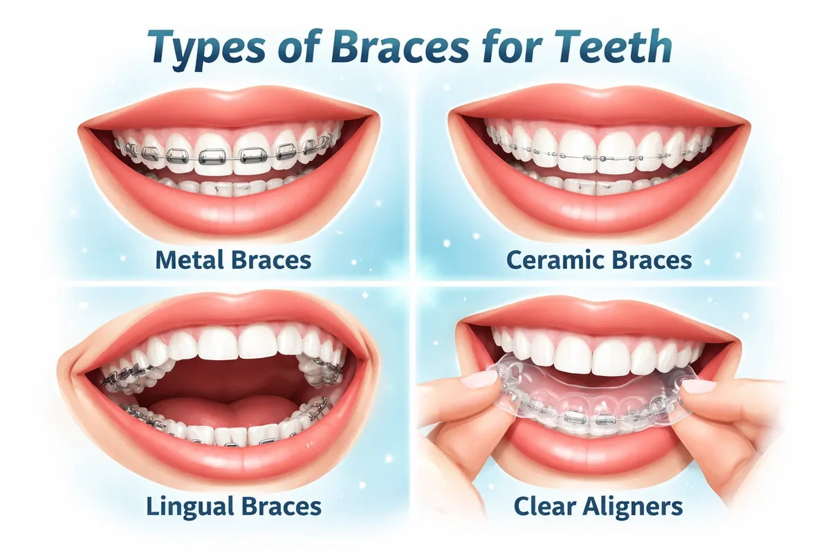 Types of Braces for Teeth: Complete Guide for a Perfect Smile 5 types of braces for teeth