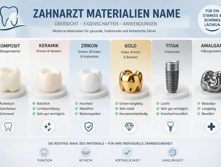 zahnarzt materialien name