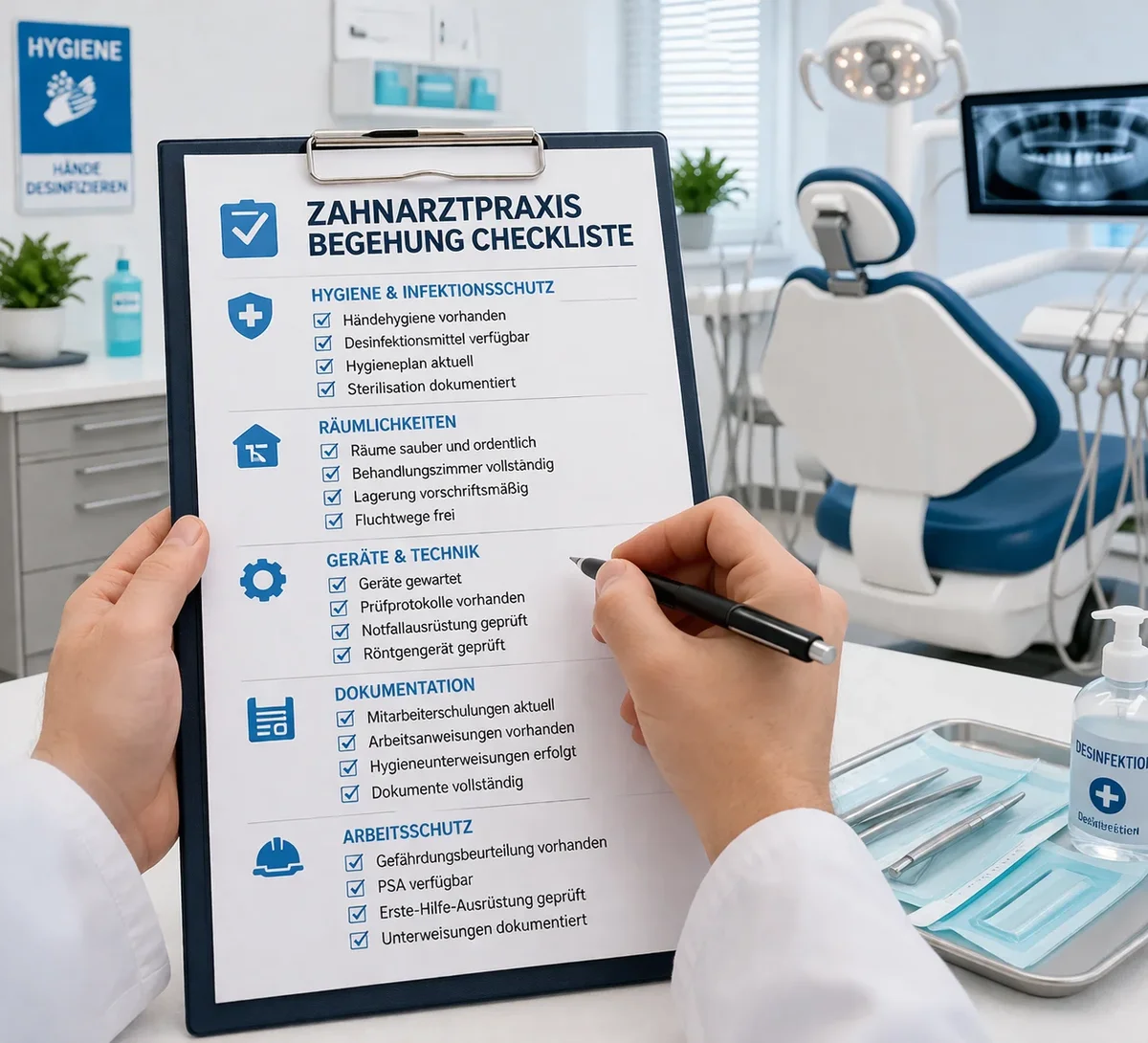 Zahnarztpraxis Begehung Checkliste – Der komplette Leitfaden 5 zahnarztpraxis begehung checkliste