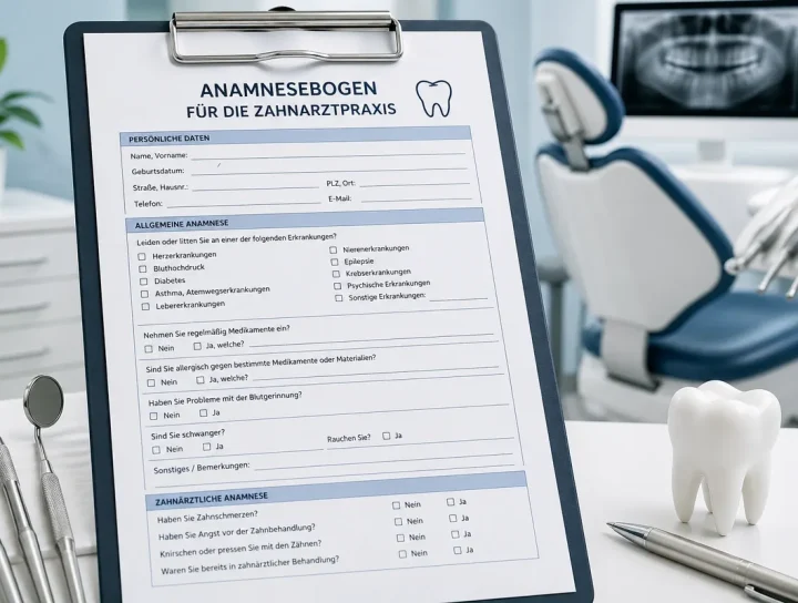 anamnesebogen für zahnarztpraxis