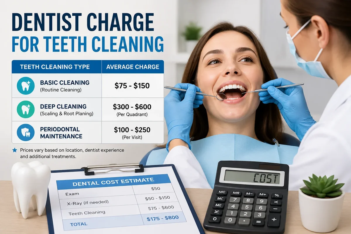 Dentist Charge for Teeth Cleaning: 9 Cost Factors 5 dentist charge for teeth cleaning