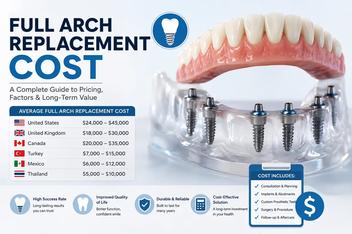 Full Arch Replacement Cost 5 full arch replacement cost