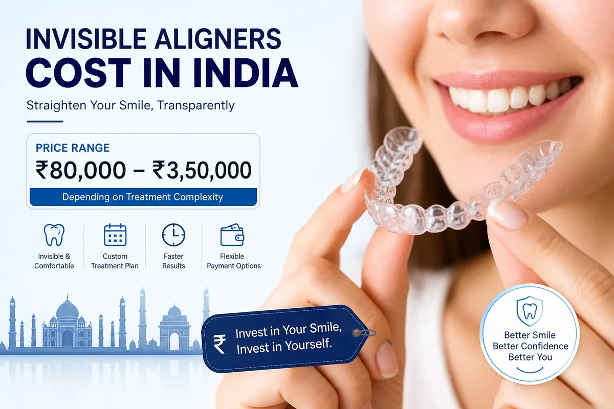 Invisible Aligners Cost in India 5 invisible aligners cost in india