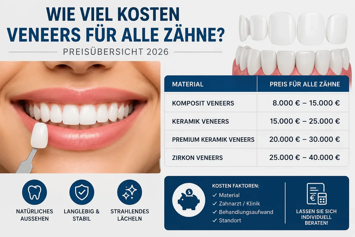 Wie Viel Kosten Veneers Für Alle Zähne? 5 wie viel kosten veneers für alle zähne