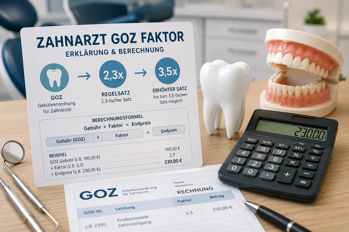 zahnarzt goz faktor: Alles zur Abrechnung beim Zahnarzt 5 zahnarzt goz faktor