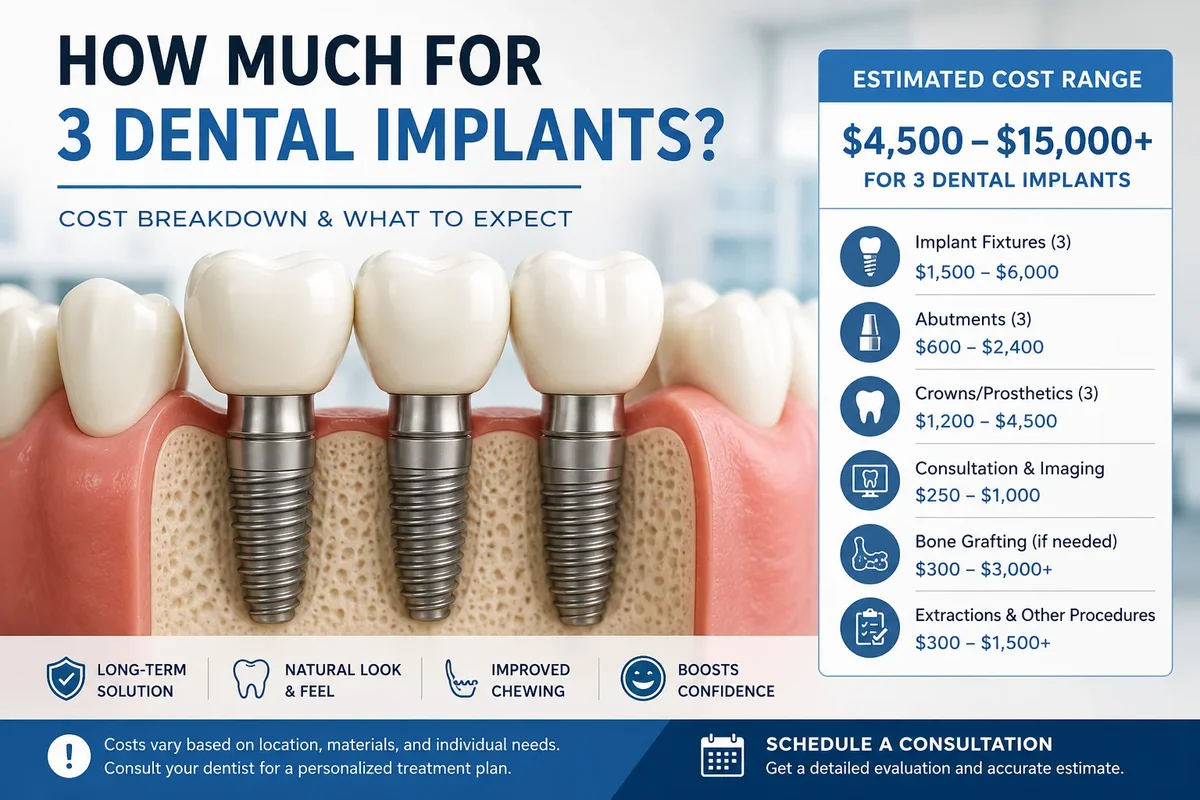 How Much for 3 Dental Implants? 5 how much for 3 dental implants