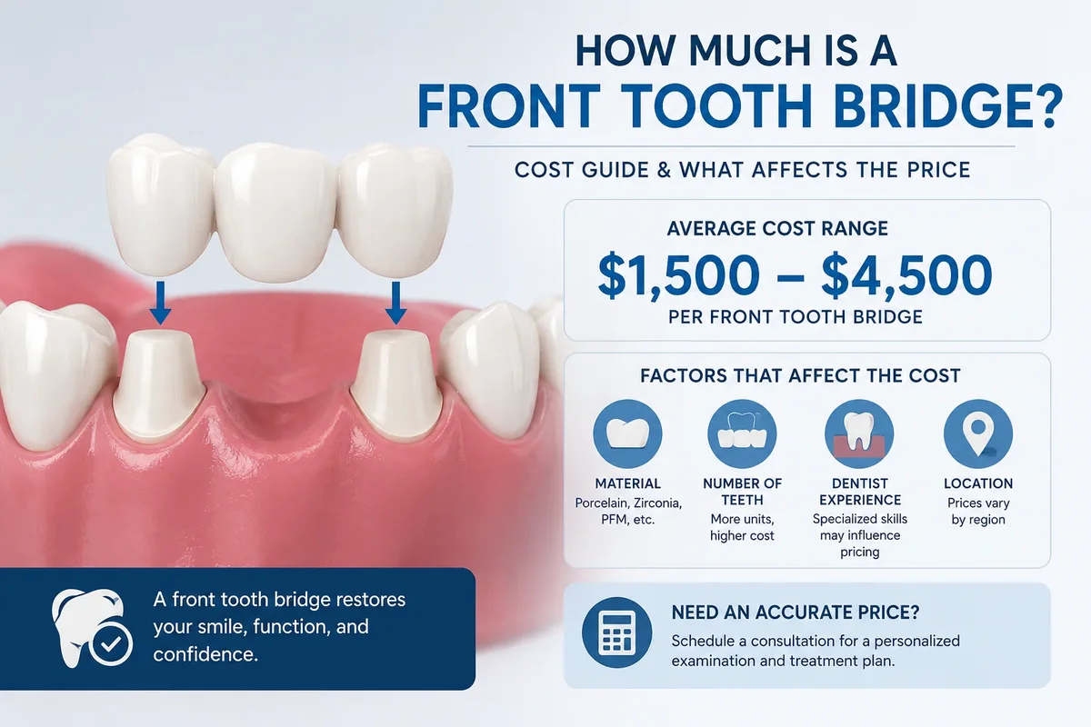 How Much Is a Front Tooth Bridge? 5 how much is a front tooth bridge
