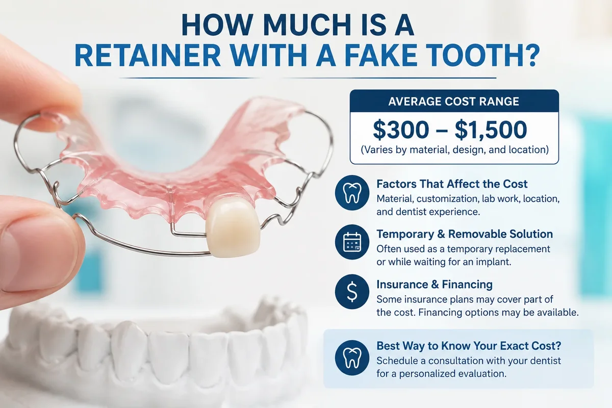 How Much Is a Retainer With a Fake Tooth? 5 how much is a retainer with a fake tooth