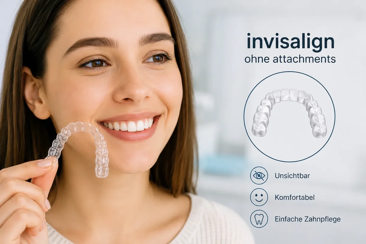 Unsichtbare Zahnkorrektur ohne Attachments 5 invisalign ohne attachments