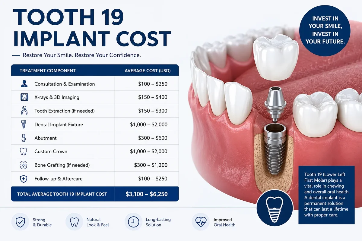 Tooth 19 Implant Cost: 10 Key Facts You Should Know 5 tooth 19 implant cost