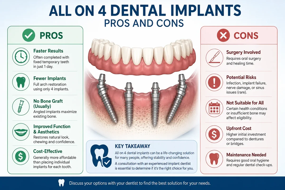 All on 4 Dental Implants Pros and Cons 5 all on 4 dental implants pros and cons