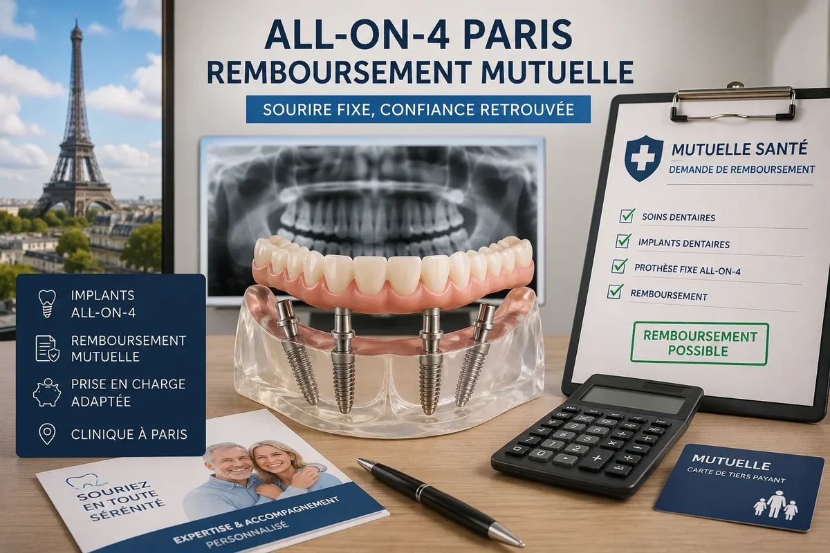 Implants dentaires All-on-4 à Paris et remboursement par la mutuelle : guide complet 5 all on 4 paris remboursement mutuelle