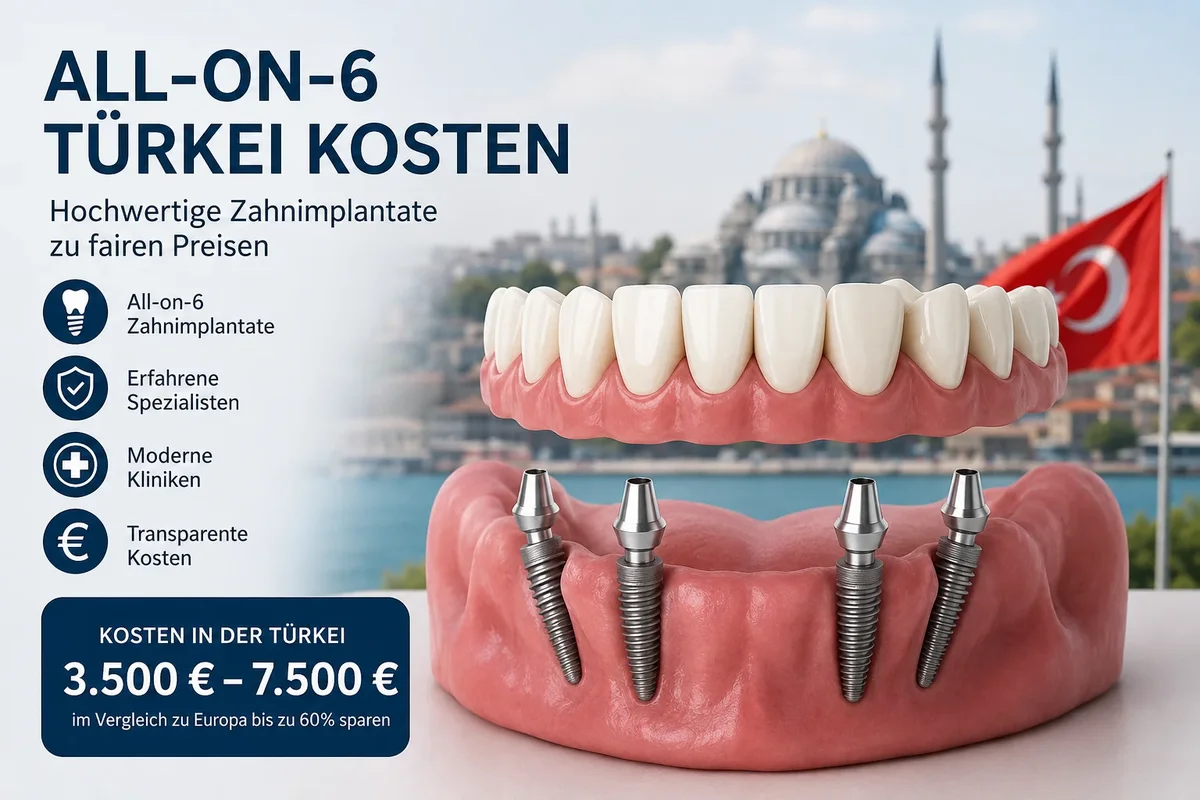 Kosten für All-on-6 in der Türkei 5 all on 6 türkei kosten