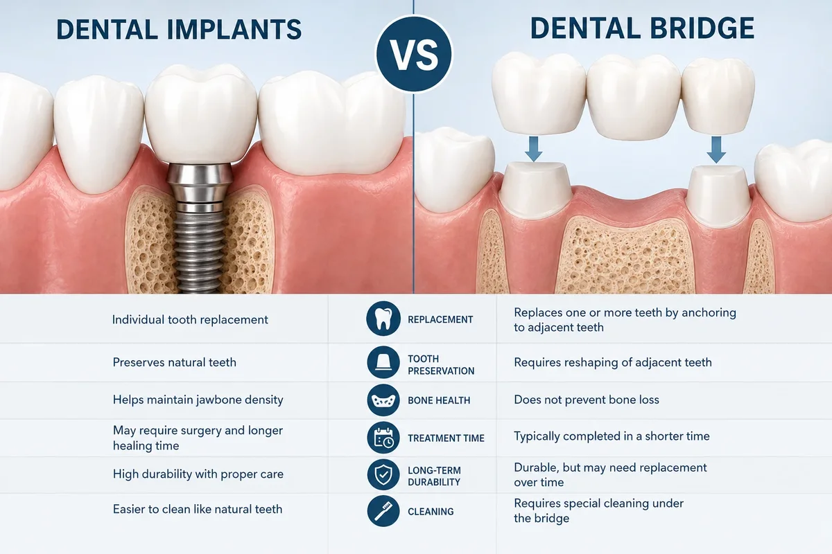 Dental Implants vs Dental Bridge: Which Option Is Right for You? 5 dental implants vs dental bridge