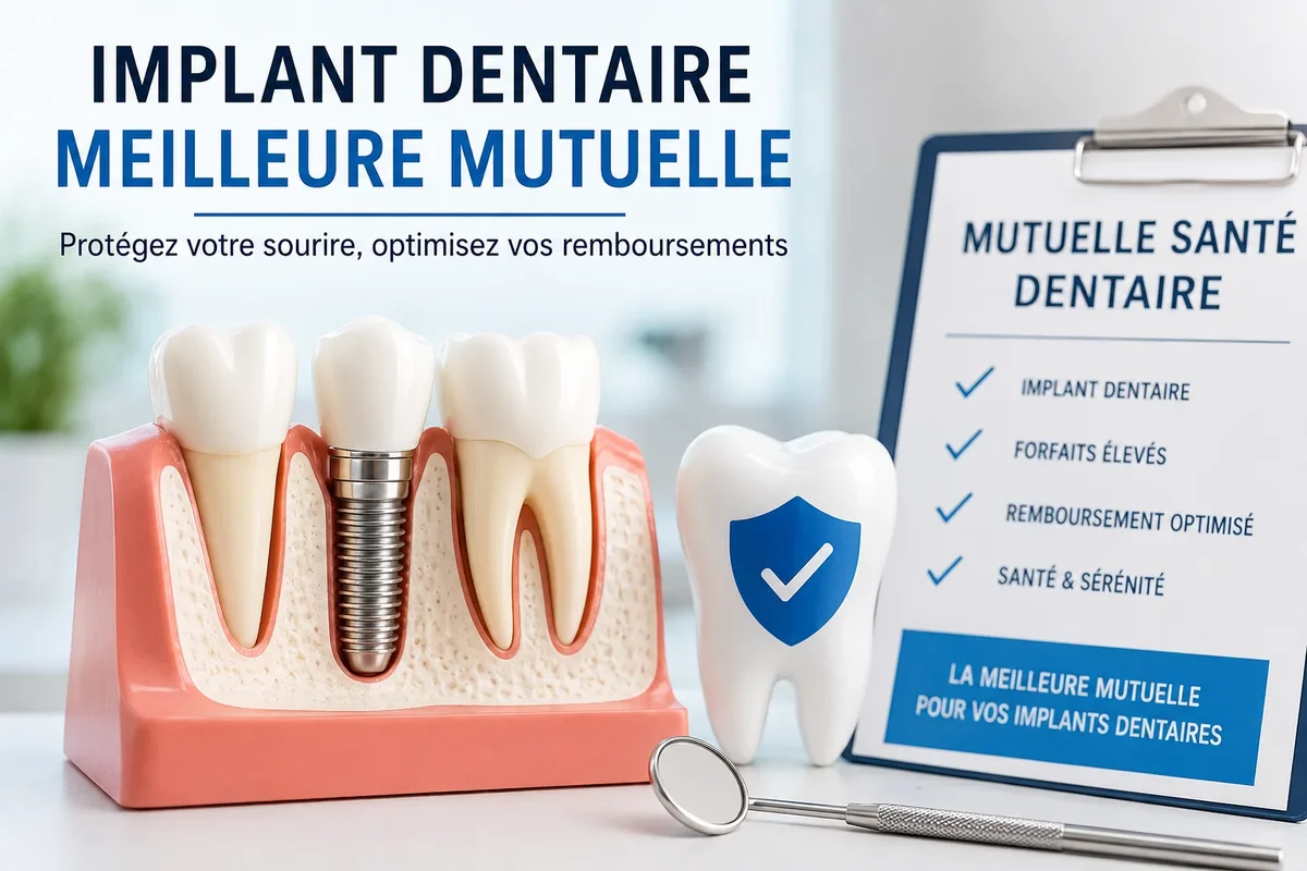 Implant dentaire : meilleure mutuelle, comment bien choisir ? 5 implant dentaire meilleure mutuelle