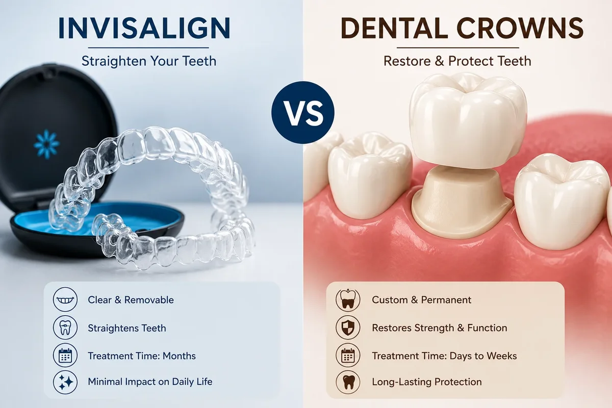 Invisalign vs Dental Crowns: Which Treatment Is the Better Choice? 5 invisalign vs dental crowns