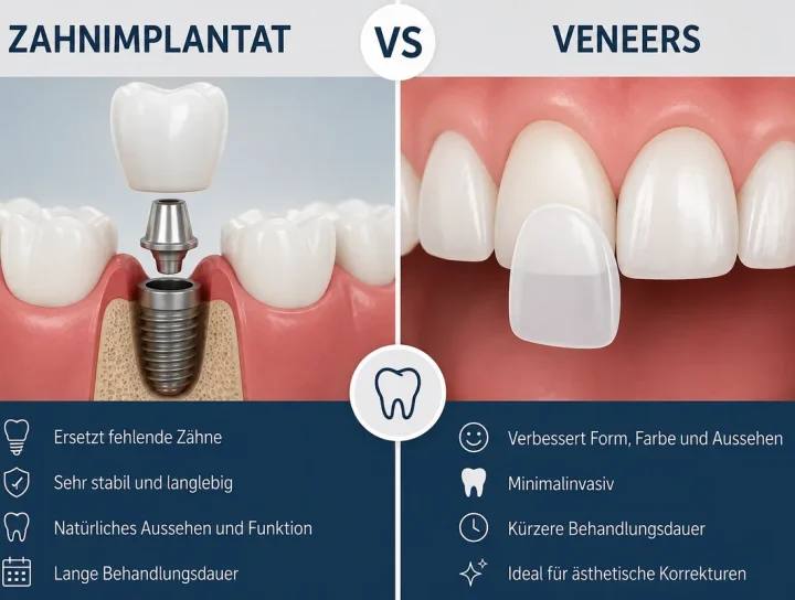 Zahnimplantat vs. Veneers: Was ist die bessere Wahl? 4 zahnimplantat vs veneers