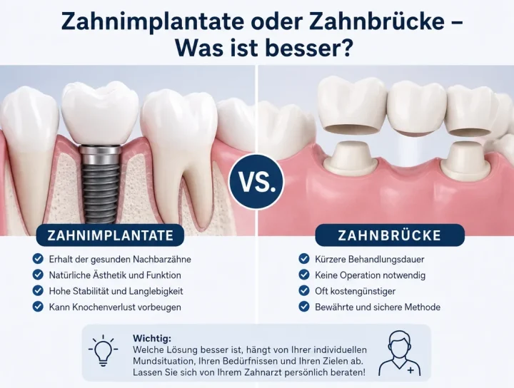 Zahnimplantate oder Zahnbrücke – Was ist besser? 16 zahnimplantate oder zahnbrücke was ist besser
